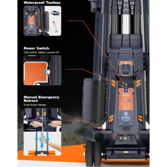 Turn de lumina  6m inaltime - 105.000 lumeni  